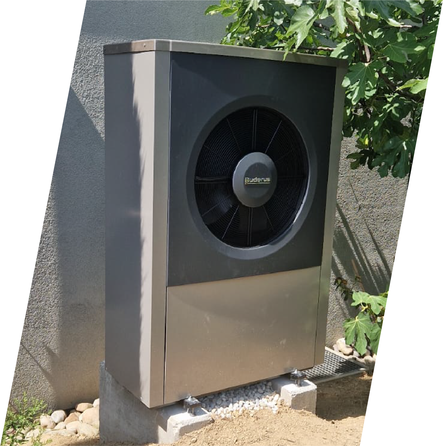 Illustration pour l'installation &eacute;nerg&eacute;tique pompe &agrave; chaleur